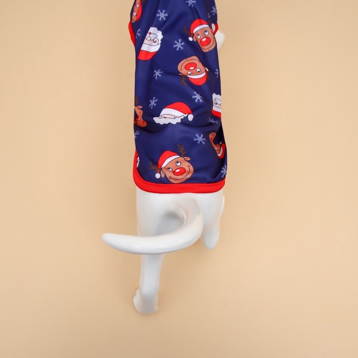 Новый год. Майка  Новый год. Майка "Новогодняя ночь", размер M (ДС 30, ОШ 30, ОГ 40 см), синяя