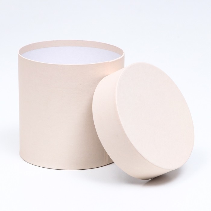 Набор шляпных коробок 5 в 1  Набор шляпных коробок 5 в 1 "Ваниль", 20 × 20 × 20 ‒ 13,5 × 13,5 × 13,5 см