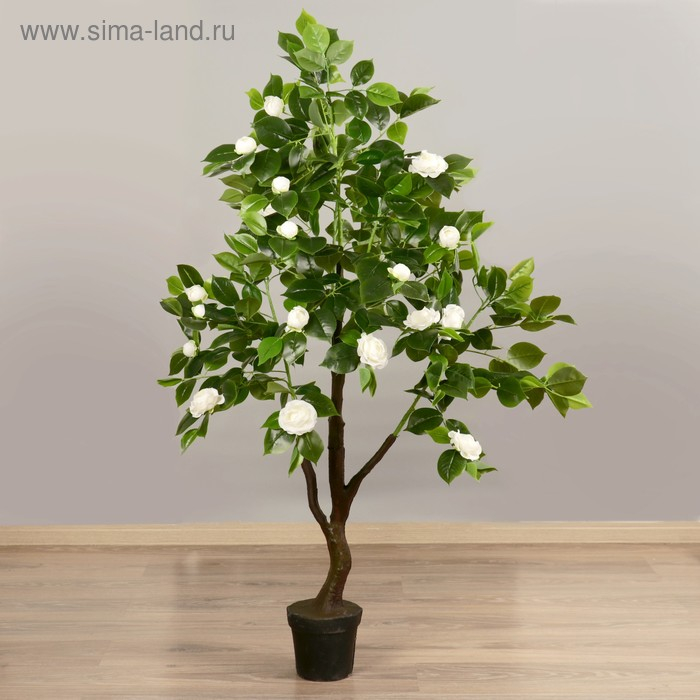 Куст искусственный  Куст искусственный "Роза кустовая" с горшком, 120 см, микс