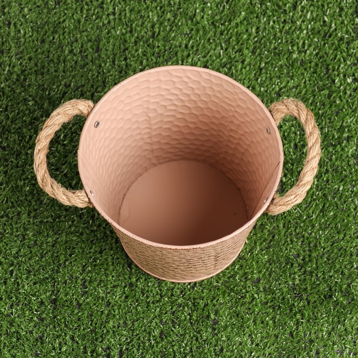 Кашпо  Кашпо "Ведерко чешуя" МИКС, 16х16х14см