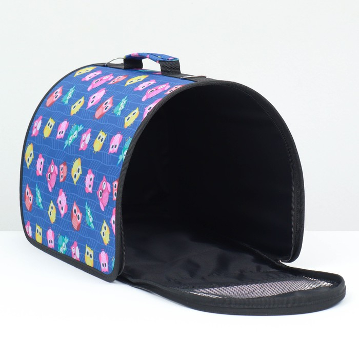 Сумка - переноскара для животных, каркасная, ПВХ, 40 х 25 х 26 см, микс цветов Сумка - переноскара для животных, каркасная, ПВХ, 40 х 25 х 26 см, микс цветов