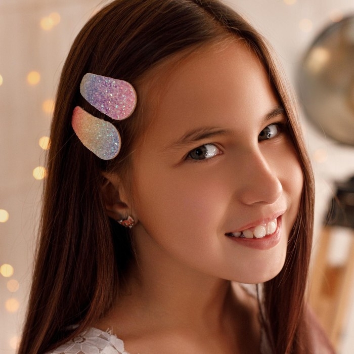 Заколки для волос «Единорог», 2 шт, 6,5 х 11 см Заколки для волос «Единорог», 2 шт, 6,5 х 11 см