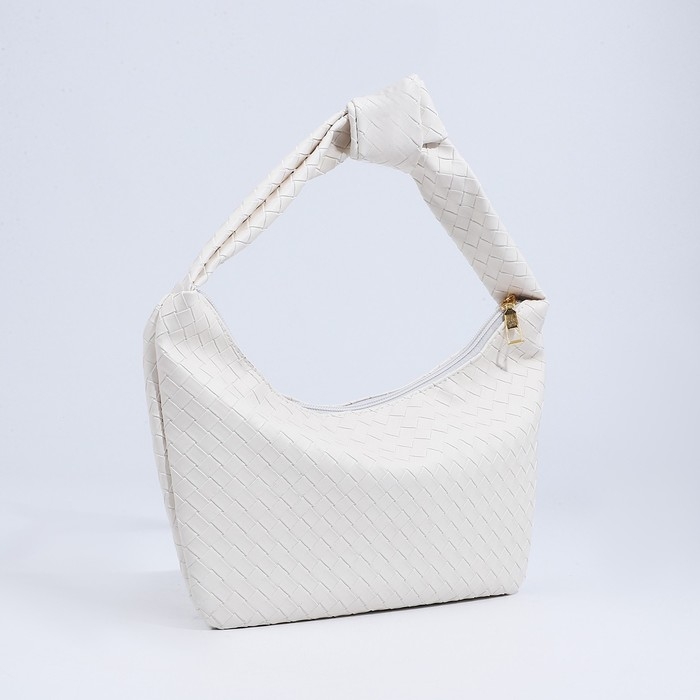 Сумка-багет на молнии, цвет белый Сумка-багет на молнии, цвет белый