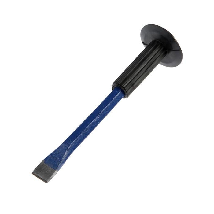 Зубило плоское ТУНДРА, арматурная сталь, резиновая рукоятка, 250 х 25 мм Зубило плоское ТУНДРА, арматурная сталь, резиновая рукоятка, 250 х 25 мм