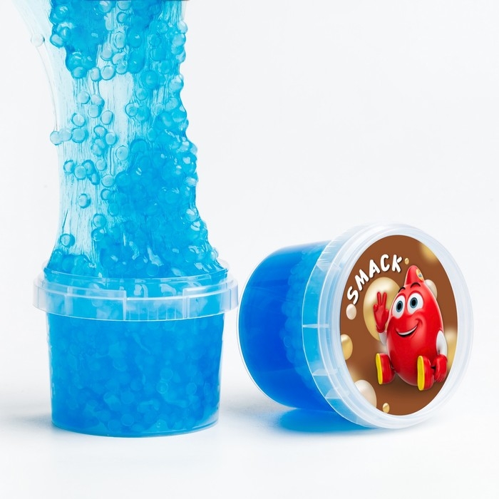 Слайм «Стекло», Smaсk с шариками, голубой, 90 г Слайм «Стекло», Smaсk с шариками, голубой, 90 г