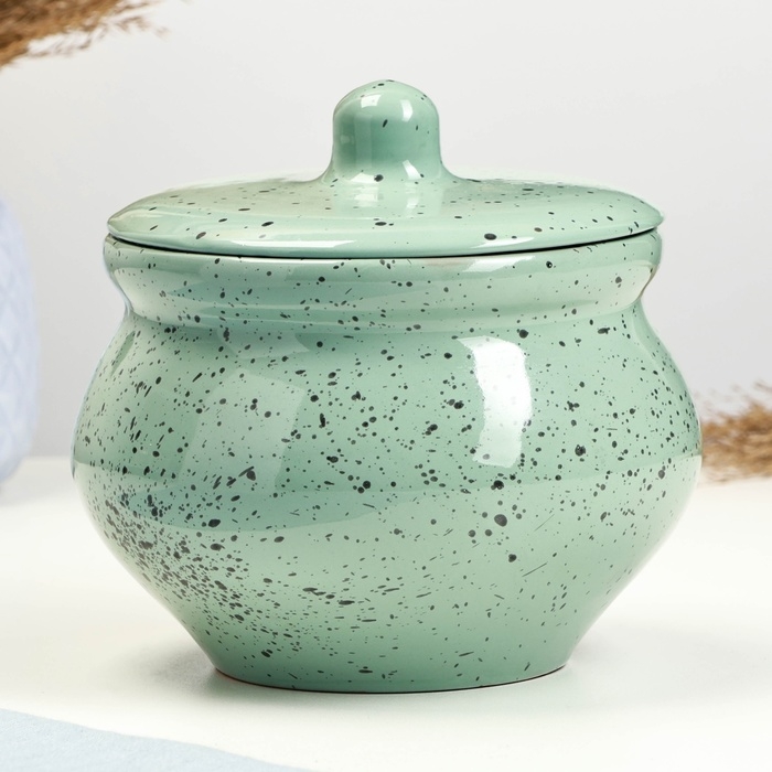 Горшок керамический для запекания №10, 1,3л / 16х13см, гармония Горшок керамический для запекания №10, 1,3л / 16х13см, гармония