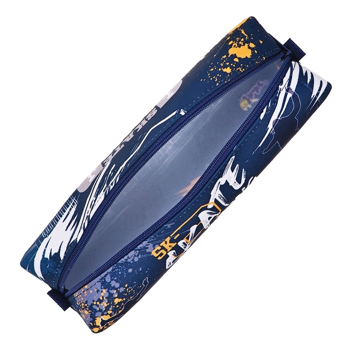 Пенал мягкий, 1 отделение 60 х 210 х 50 мм, объёмный, ПМО 31-20, Пенал мягкий, 1 отделение 60 х 210 х 50 мм, объёмный, ПМО 31-20, "Скейтеры" 71616