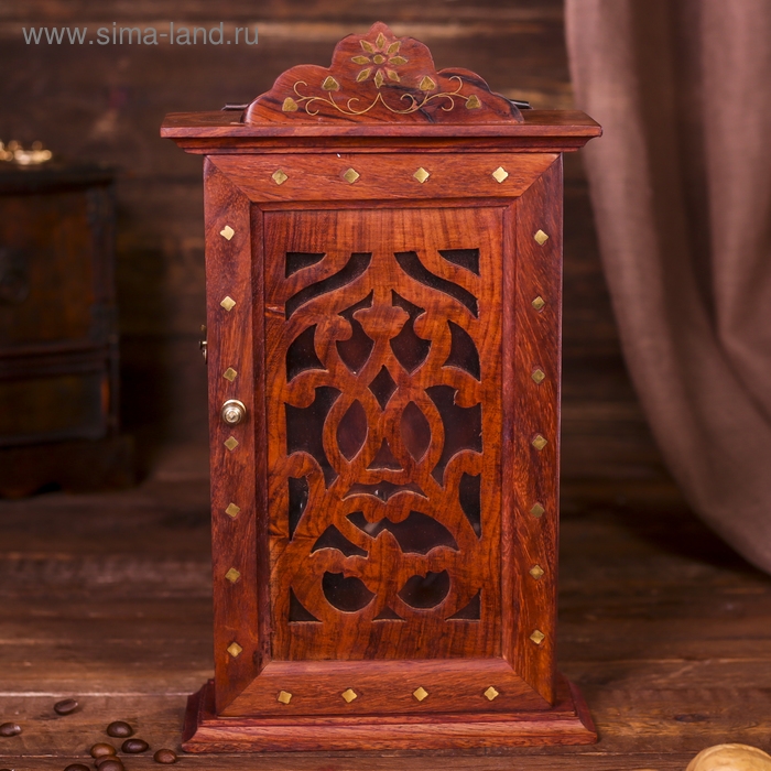 Ключница Ключница "Узоры" дерево 28х16х6 см