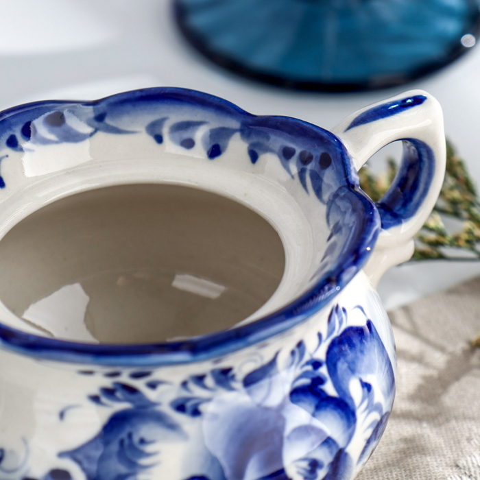 Сахарница, гжель