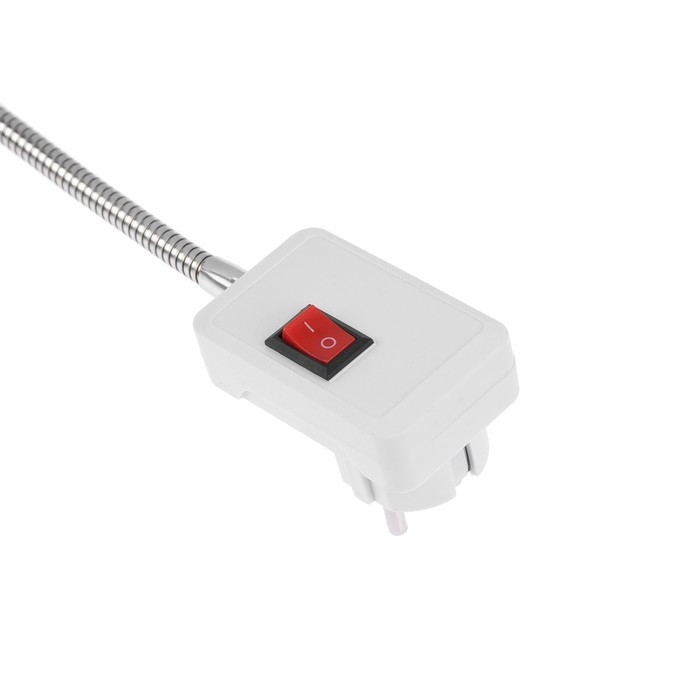 Переходник Ecola, вилка-патрон, E27, 300 х 40 мм, c выключателем, гибкий, белый Переходник Ecola, вилка-патрон, E27, 300 х 40 мм, c выключателем, гибкий, белый