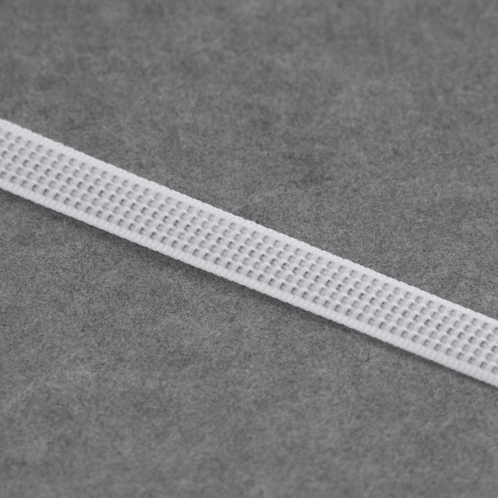 Корсетный регилин, 8 мм, 46 м, цвет белый Корсетный регилин, 8 мм, 46 м, цвет белый