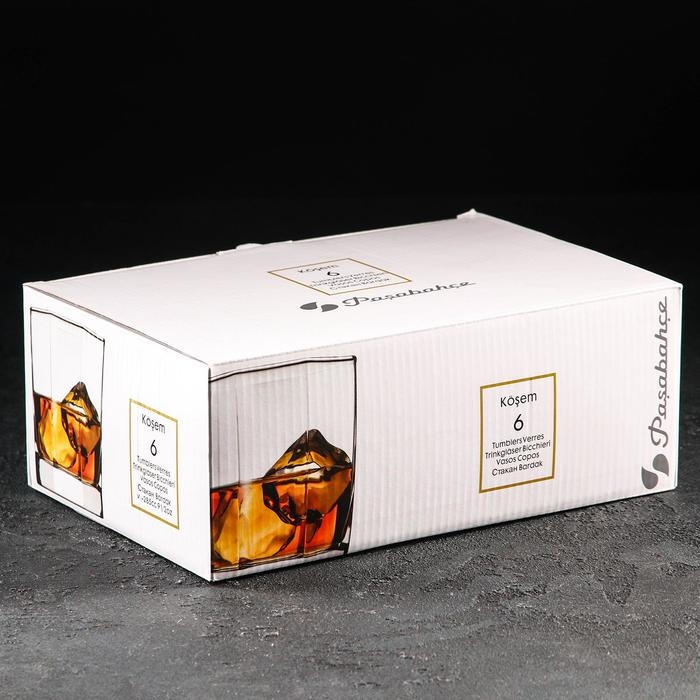 Набор стеклянных стаканов для виски Kosem, 285 мл, 6 шт Набор стеклянных стаканов для виски Kosem, 285 мл, 6 шт