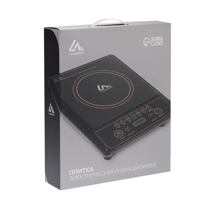 Плитка электрическая Luazon LIP-001, индукционная, 1 конфорка, 2100 Вт, чёрная Плитка электрическая Luazon LIP-001, индукционная, 1 конфорка, 2100 Вт, чёрная