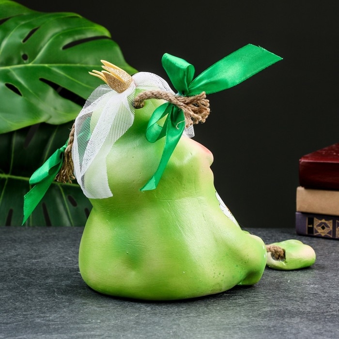 Копилка Копилка "Лягушка - Какая я красивая кому же я достанусь?!" зеленая, 19см