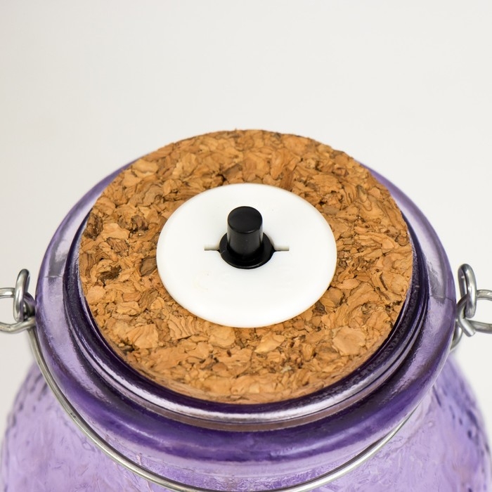 Ночник Ночник "Деллос" LED от батареек фиолетовый 7х7х17,5 см RISALUX