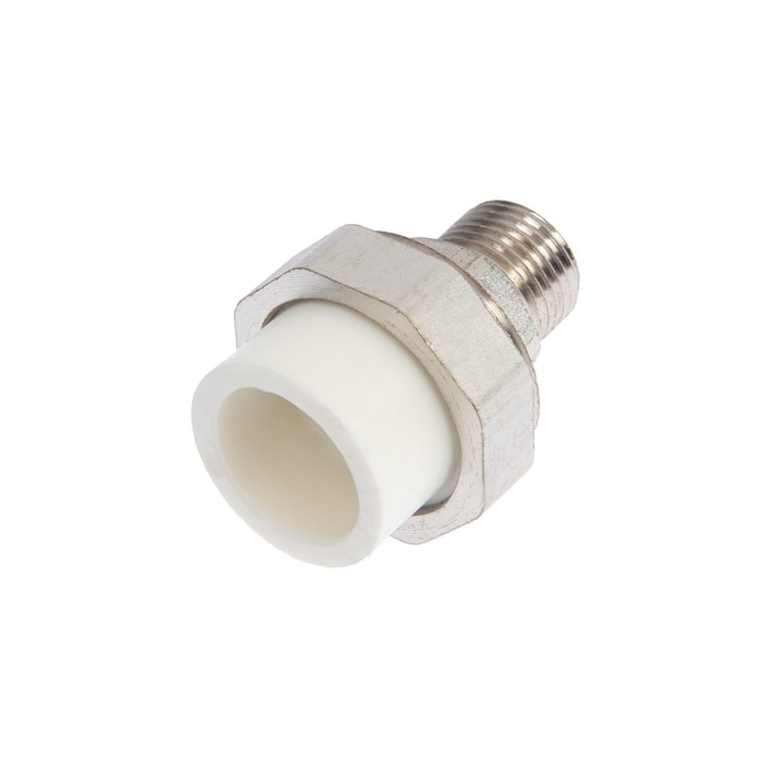 Муфта комбинированная ZEIN, полипропиленовая, американка, наружная резьба, d=25 мм х 1/2 Муфта комбинированная ZEIN, полипропиленовая, американка, наружная резьба, d=25 мм х 1/2"