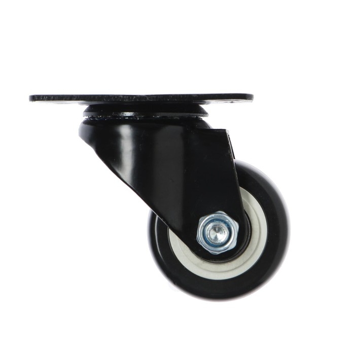 Колесо мебельное, d=65 мм, без тормоза, черное Колесо мебельное, d=65 мм, без тормоза, черное