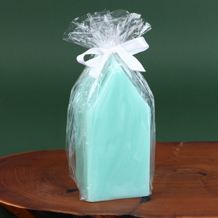 Свеча в форме домика, МИКС, без аромата, 6 х 6 х 12,5 см. Свеча в форме домика, МИКС, без аромата, 6 х 6 х 12,5 см.