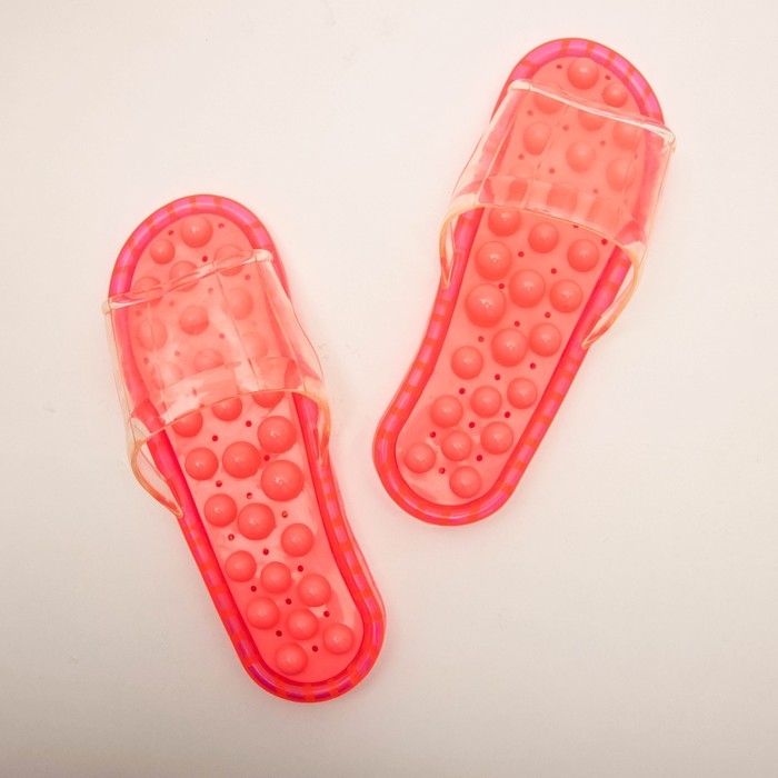 Пластиковые пузырьковые массажные тапочки М 37-39 Пластиковые пузырьковые массажные тапочки М 37-39
