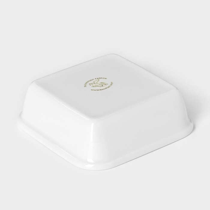 Форма для запекания фарфоровая квадратная «Бельё», 11×11 см Форма для запекания фарфоровая квадратная «Бельё», 11×11 см