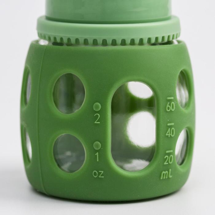 Бутылочка в силиконовом чехле, стекло, классическое горло, +0 мес., 60мл., цвет МИКС для мальчика Бутылочка в силиконовом чехле, стекло, классическое горло, +0 мес., 60мл., цвет МИКС для мальчика