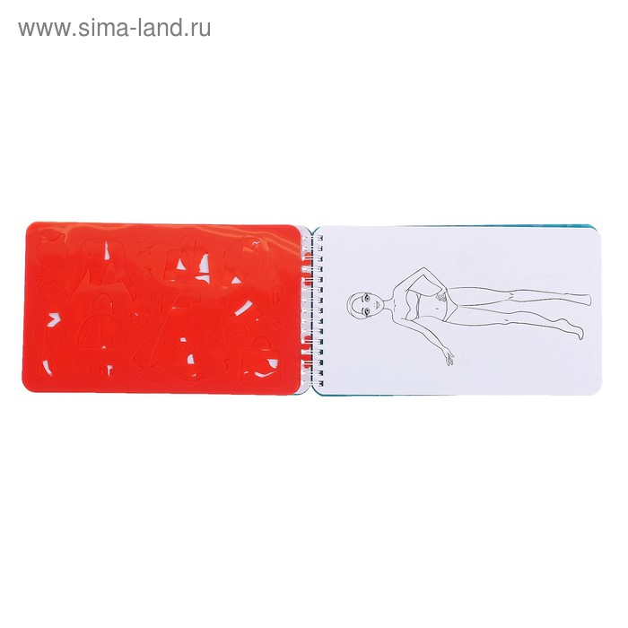 Альбом с наклейками и трафаретами «Стильный образ», 72 стр. Альбом с наклейками и трафаретами «Стильный образ», 72 стр.