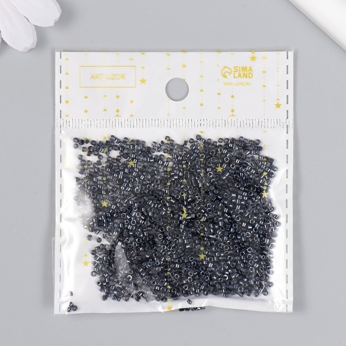 Бисер стекло 11/0  Бисер стекло 11/0 "Цилиндр. Хром глянец" 10 гр