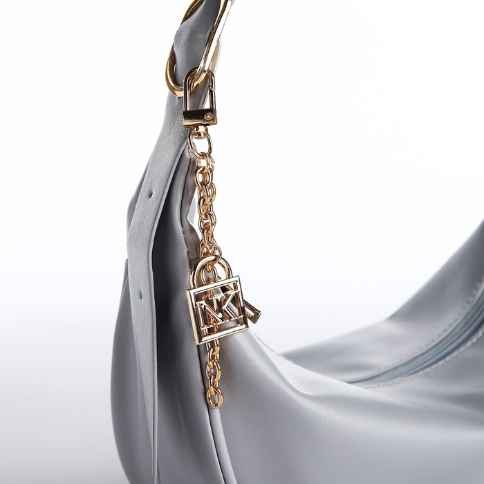 Сумка женская из искусственной кожи NAZAMOK, 28х15 см, серый цвет Сумка женская из искусственной кожи NAZAMOK, 28х15 см, серый цвет