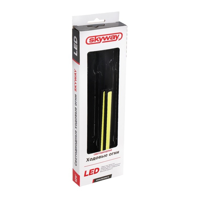 Дневные ходовые огни Skyway, 12 В, COB диоды, 145 х 15 мм, набор 2 шт, S01501032 Дневные ходовые огни Skyway, 12 В, COB диоды, 145 х 15 мм, набор 2 шт, S01501032