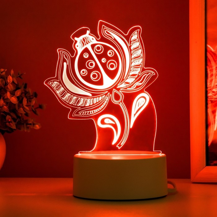 Светильник Светильник "Божья коровка" LED белый 11,9х9,5х15,1 см RISALUX