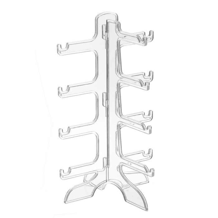 Подставка под очки 4 места, 16×14,5×25,5, цвет прозрачный Подставка под очки 4 места, 16×14,5×25,5, цвет прозрачный