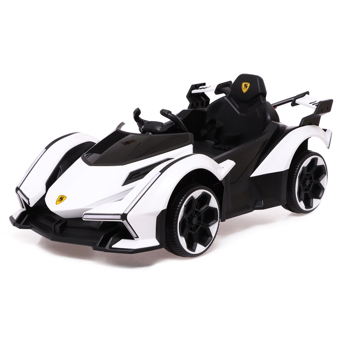 Электромобиль «Купе», 2 мотора, цвет белый Электромобиль «Купе», 2 мотора, цвет белый