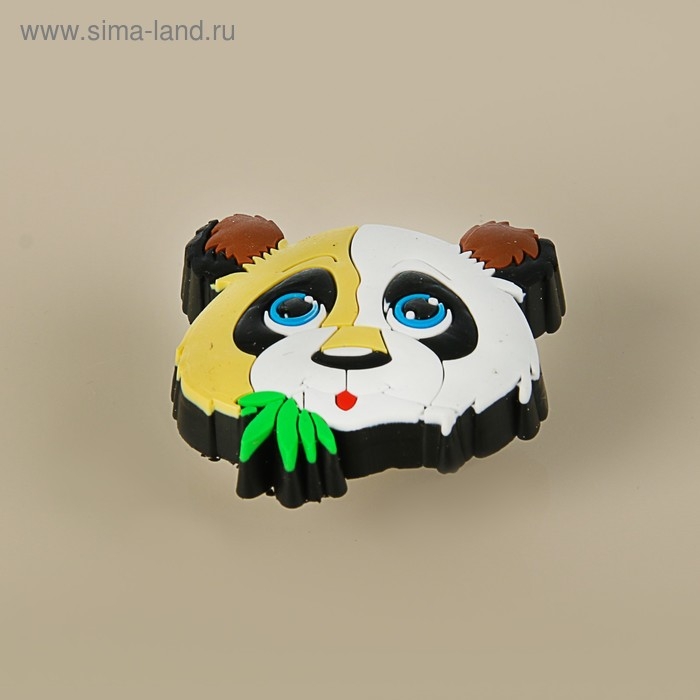 Ручка кнопка детская KID 001,  Ручка кнопка детская KID 001, "Панда", резиновая