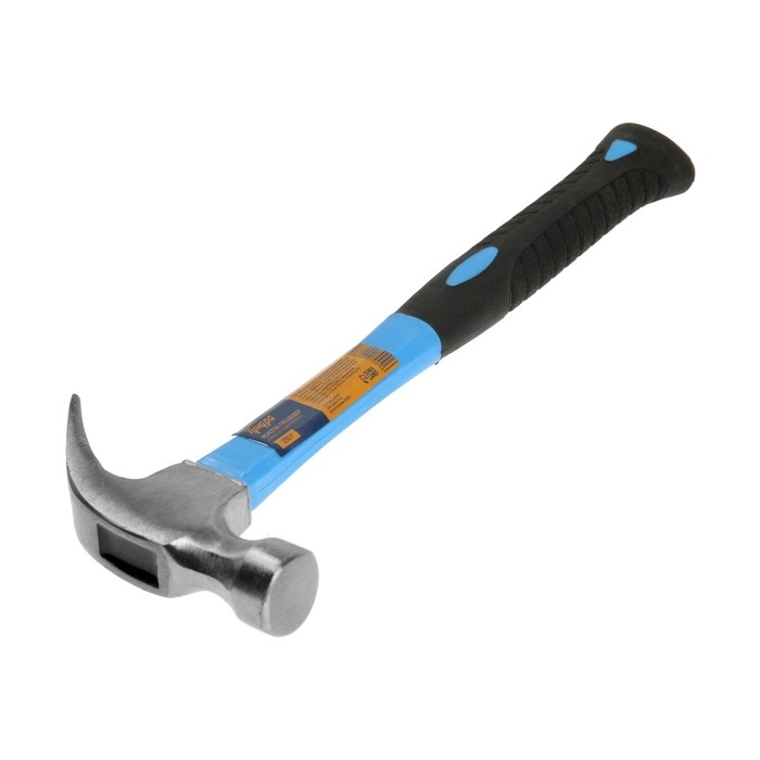 Молоток-гвоздодер ТУНДРА, фиберглассовая 2К рукоятка, 250 г Молоток-гвоздодер ТУНДРА, фиберглассовая 2К рукоятка, 250 г