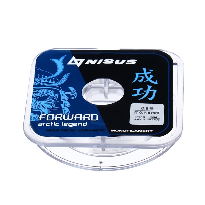 Леска Nisus FORWARD ARCTIC LEGEND, диаметр 0.148 мм, тест 2.1 кг, 50 м, Nylon Transparent Леска Nisus FORWARD ARCTIC LEGEND, диаметр 0.148 мм, тест 2.1 кг, 50 м, Nylon Transparent