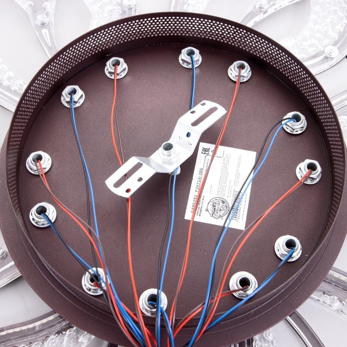 Люстра с ПДУ 1830/6CF LED 156Вт 3000-6000К диммер кофе 66х66х8 см BayerLux