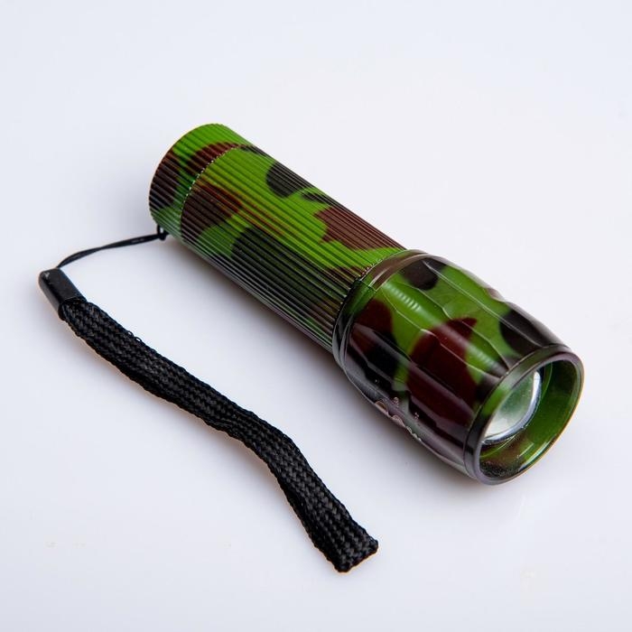 Фонарь ручной Фонарь ручной "Камуфляж", 3 ААА, 10 х 3.5 см