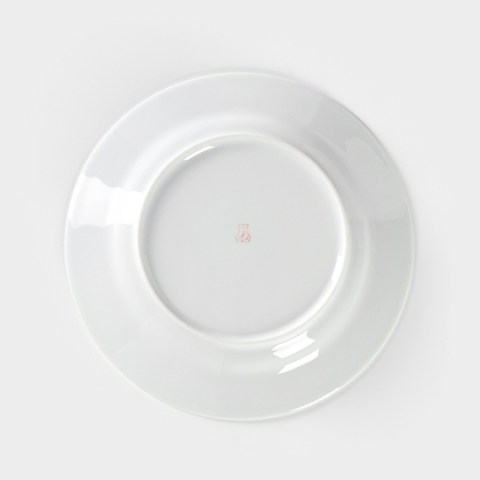 Тарелка фарфоровая «Сирень», d=20 см, белая Тарелка фарфоровая «Сирень», d=20 см, белая