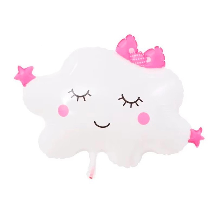 Шар фольгированный 32" &laquo;Белое облако с бантиками&raquo;