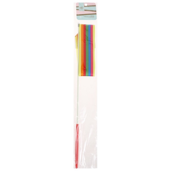 Лента для художественной гимнастики с палочкой Grace Dance, 4 м, цвет радуга Лента для художественной гимнастики с палочкой Grace Dance, 4 м, цвет радуга