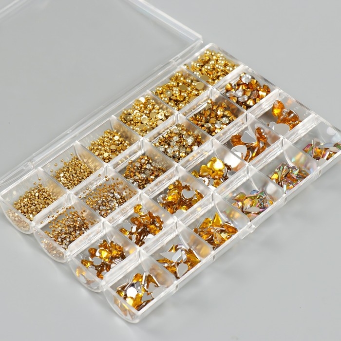 Набор для творчества Набор для творчества "Золотой" набор 24 вида, инструмент, пинцет, подставка, мат 2,5х12х18см 74595