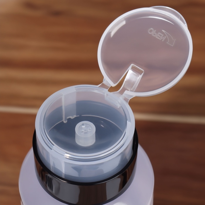 Флакон с помпой «Бабочки», 250 мл, цвет черный/прозрачный Флакон с помпой «Бабочки», 250 мл, цвет черный/прозрачный