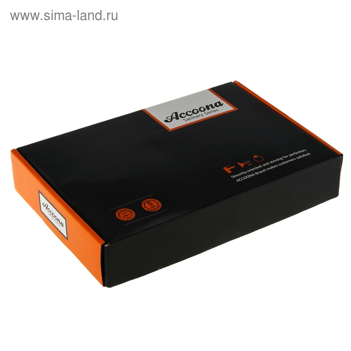 Cмеситель для кухни Accoona A4883G, двухвентильный, силиконовый излив, силумин, белый/хром Cмеситель для кухни Accoona A4883G, двухвентильный, силиконовый излив, силумин, белый/хром