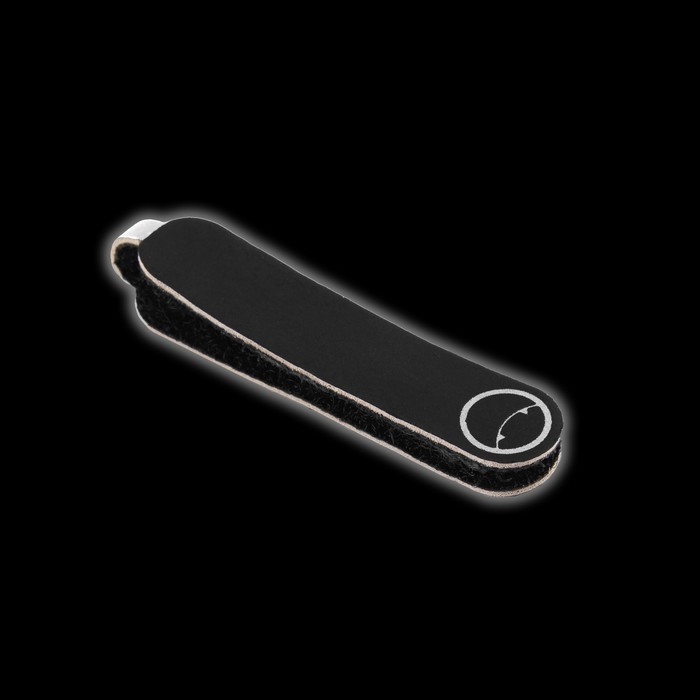 Пуллер для молнии, на липучке, со светоотражающим элементом, 5 × 0,4 см, 10 шт, цвет чёрный/серый