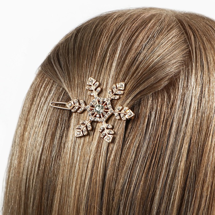 Заколка для волос новогодняя «Верь в мечту», на Новый год, снежинка, 55 х 35 см Заколка для волос новогодняя «Верь в мечту», на Новый год, снежинка, 55 х 35 см