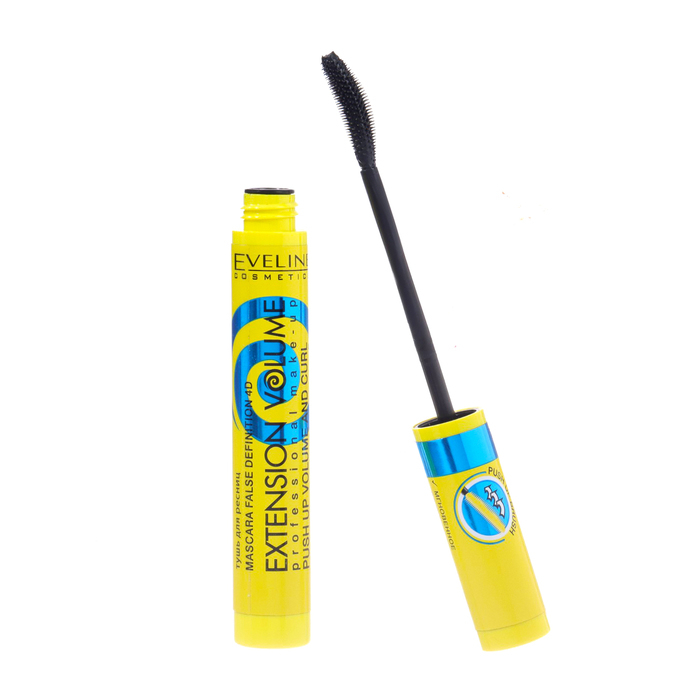 Тушь для ресниц Eveline Extension Volume, эффект Push-Up х 10 Тушь для ресниц Eveline Extension Volume, эффект Push-Up х 10