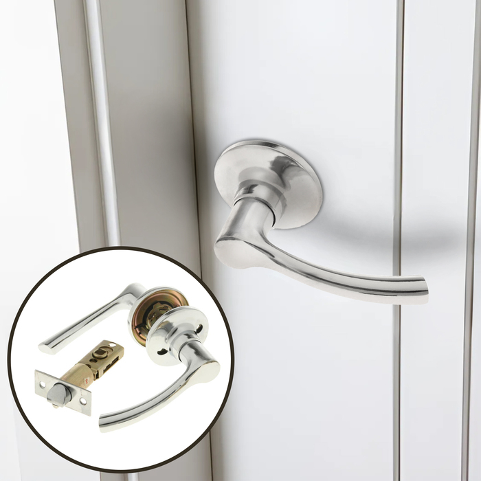 Защелка (мод.3186), межкомнатная, цвет хром Защелка (мод.3186), межкомнатная, цвет хром