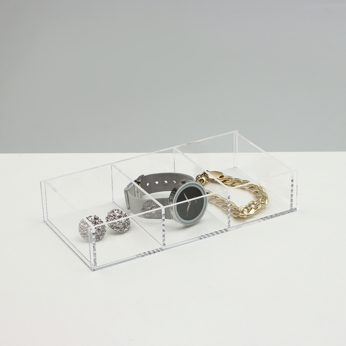 Подставка для презентации, 3 ячейки, 20,3×10,2×3,8 см, оргстекло 2 мм, В ЗАЩИТНОЙ ПЛЁНКЕ Подставка для презентации, 3 ячейки, 20,3×10,2×3,8 см, оргстекло 2 мм, В ЗАЩИТНОЙ ПЛЁНКЕ