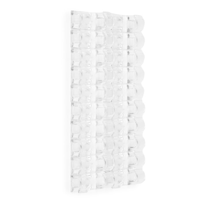 Держатель самоклеящийся для проводов и гирлянд ТУНДРА, 13х33 мм, прозрачный, 20 шт.