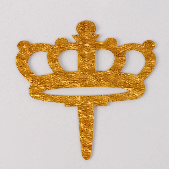 Набор для украшения Топпер &laquo;Корона&raquo;, набор свечей 10 шт., цвет МИКС